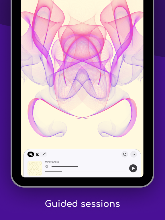 Flowspace - Drawing Meditation iPad screenshot 4 - Health & Fitness app