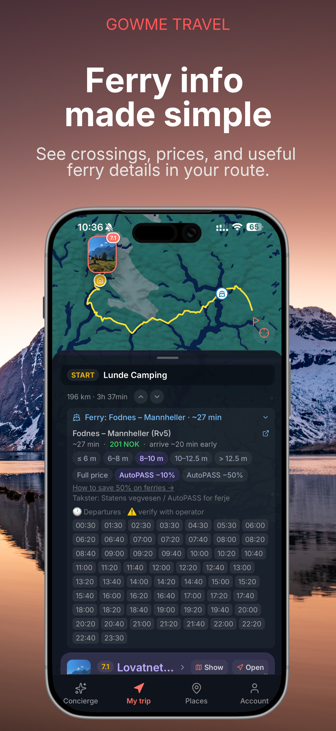 Gowme - Norway Travel Planner screenshot 7