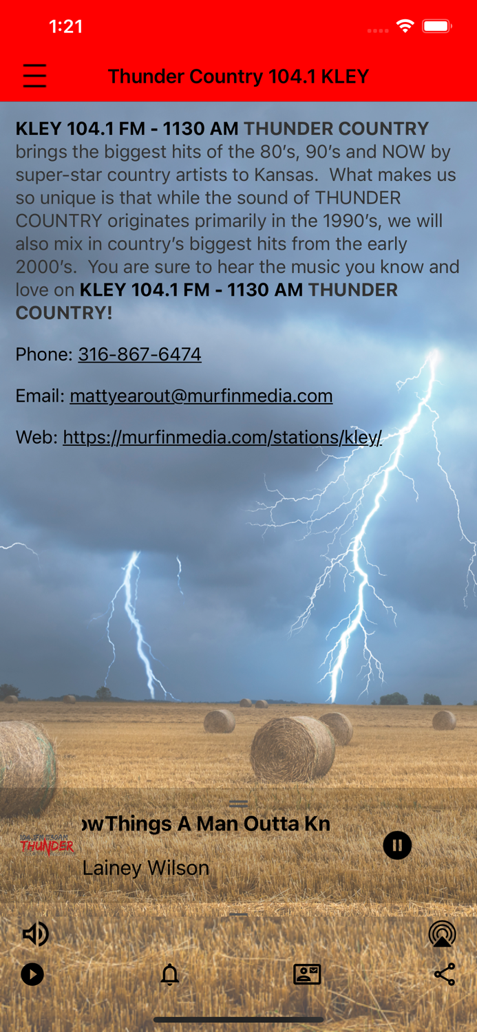 Thunder Country 104.1 KLEY