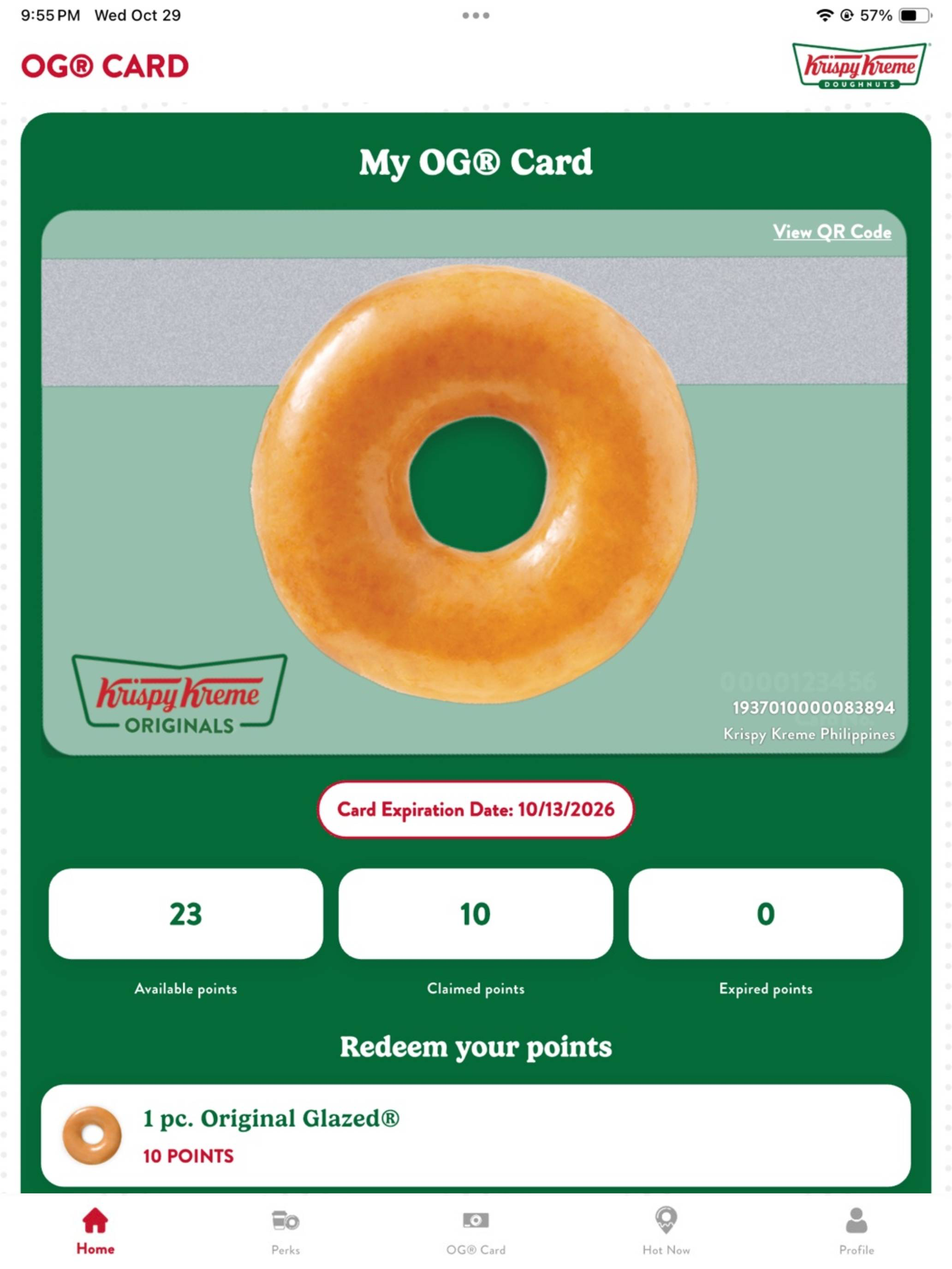Krispy Kreme OG_Card screenshot 14