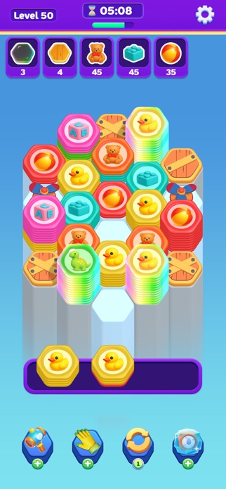 Hexa Fruzzle: Stack Sort Screenshot 1 of 7