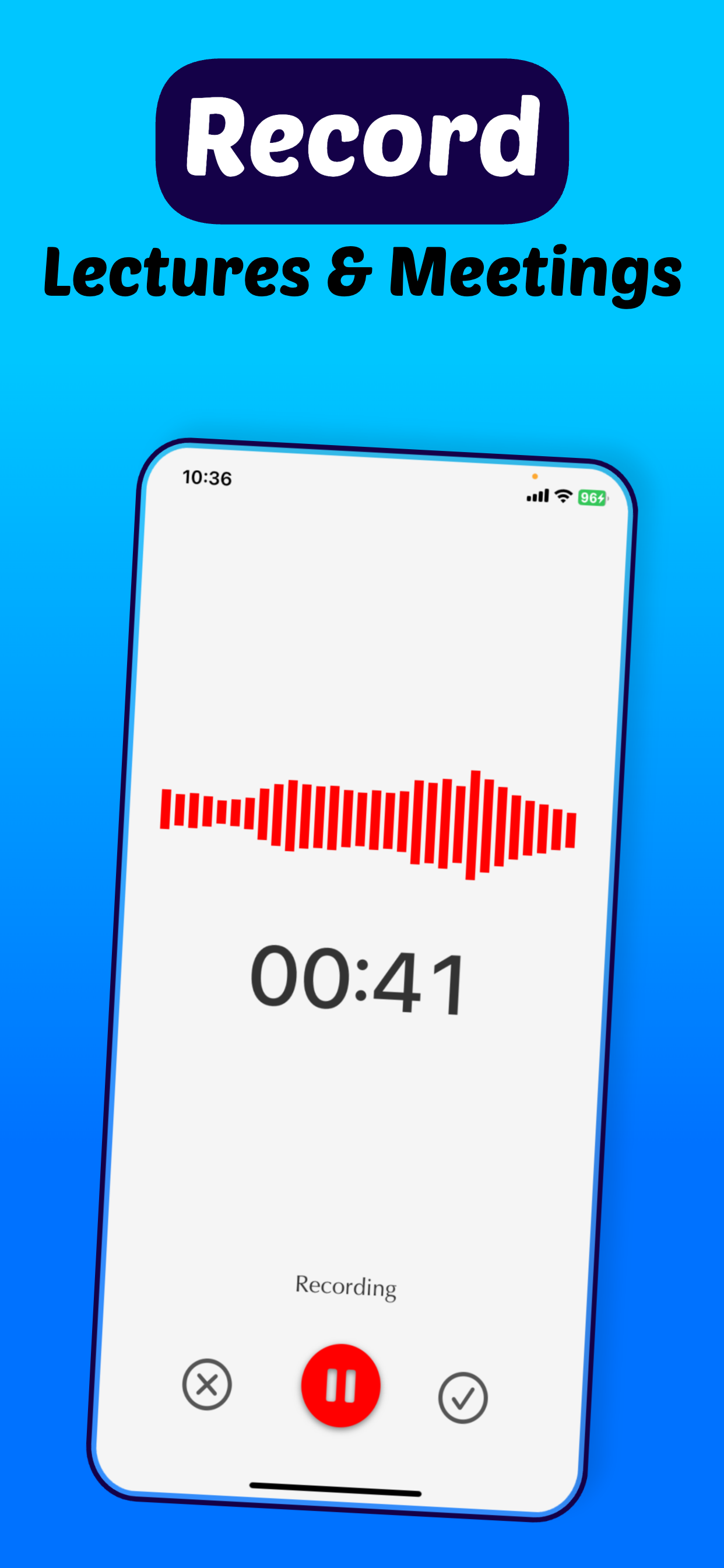 Transcribe speech to text AI screenshot 2