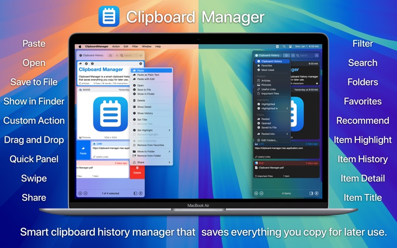 Screenshot #1 pour Clipboard Manager