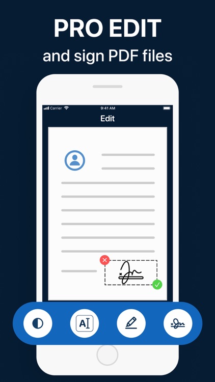 Document scanner: SIGN & EDIT