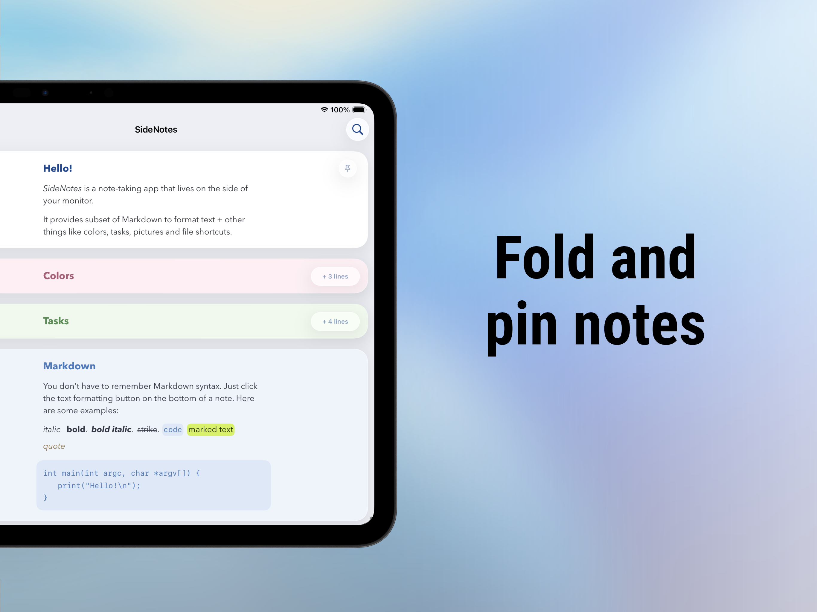 SideNotes Mobile