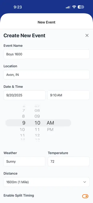 PBKeeper: Track & XC Timer screenshot 4