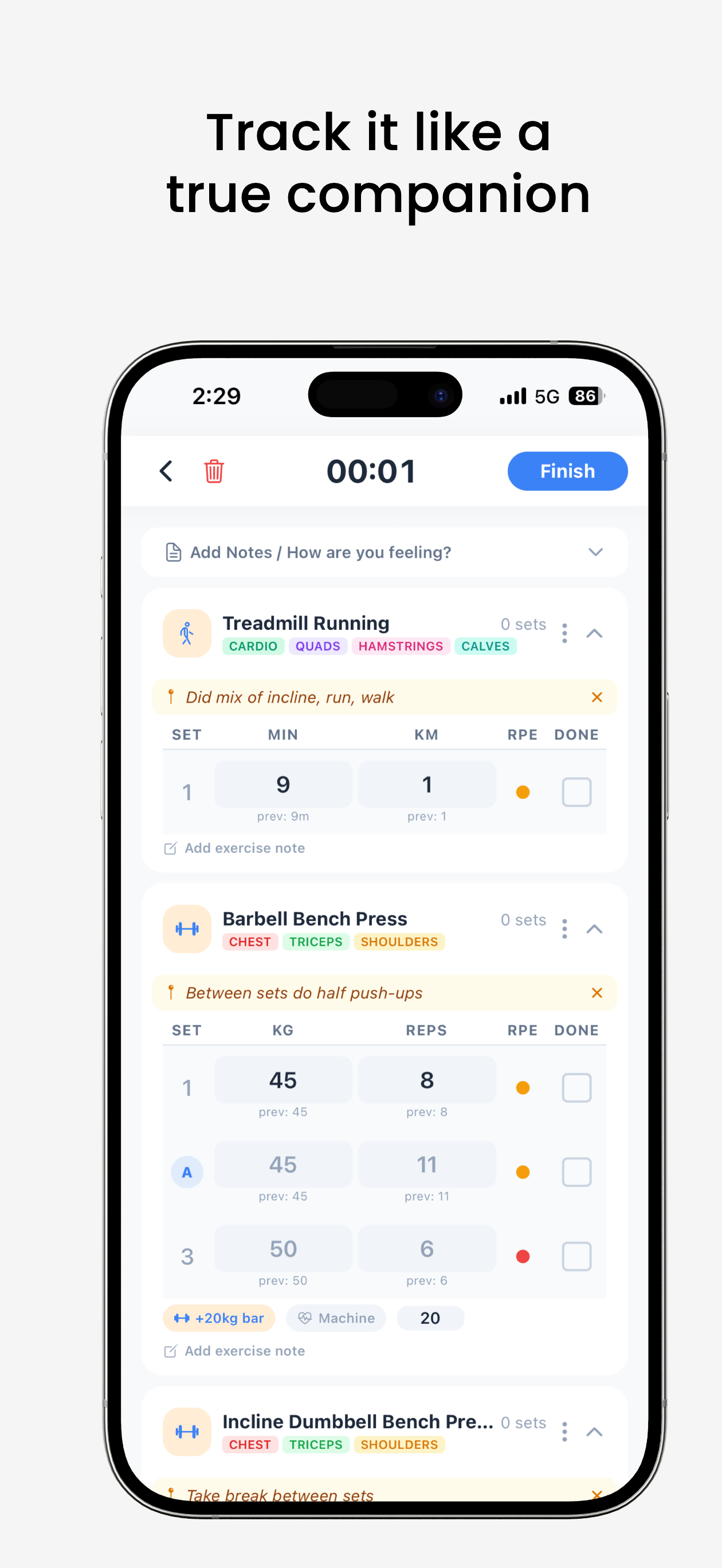 SpotMe: Gym & Calorie Tracker screenshot 3