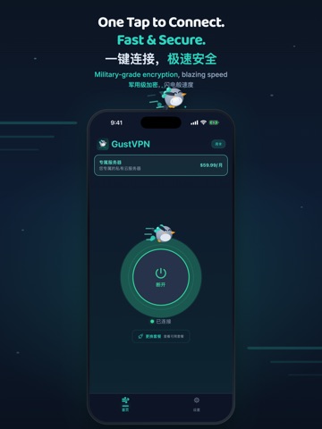 GustVPN iPad screenshot 1