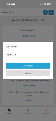 AirText - Private Chat iPhone screenshot