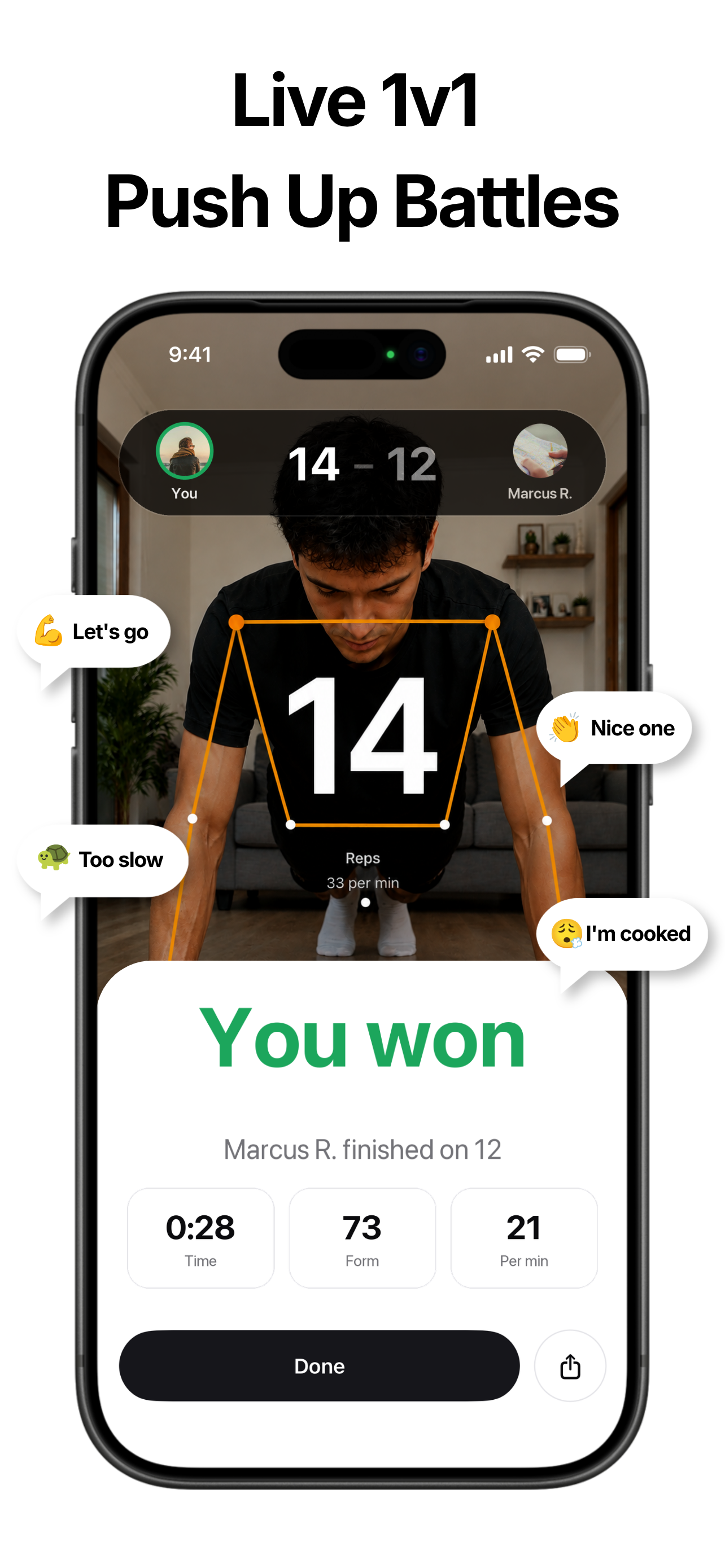 PushRank: Push Up Counter Game screenshot 2