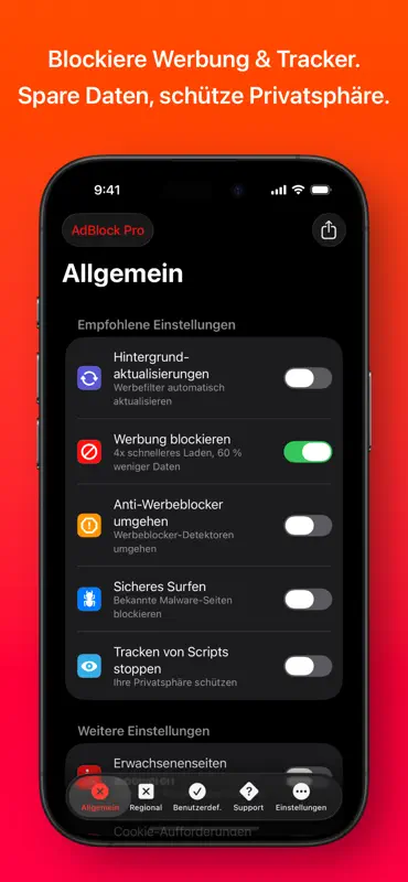AdBlock Pro für Safari-Browser screenshot 2 of 6