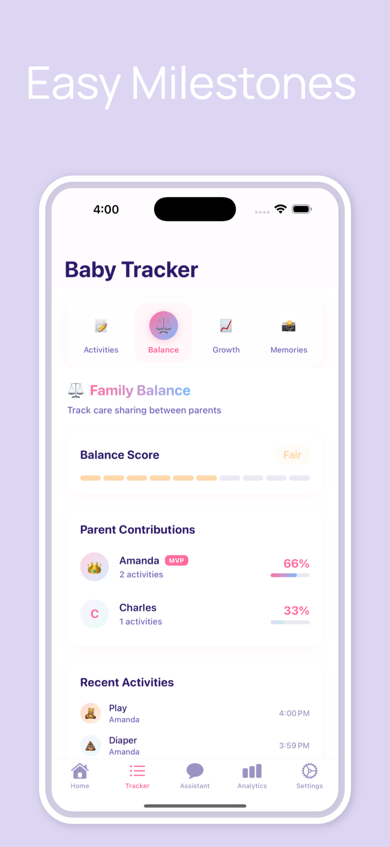 Snugli - Baby Tracker & Care screenshot 4