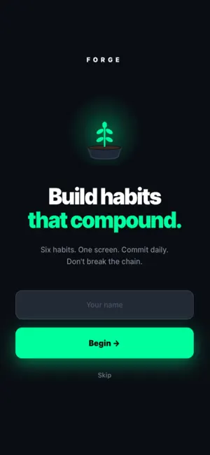 Forge: Daily Habits screenshot 1
