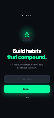 Forge: Daily Habits Screenshot 1 of 6