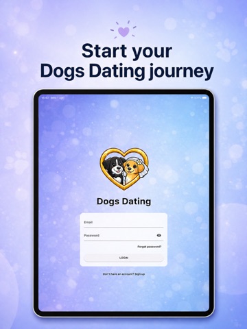 Dogs Dating app iPad screenshot