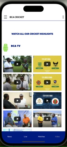 BARBADOS CRICKET ASSOCIATION screenshot