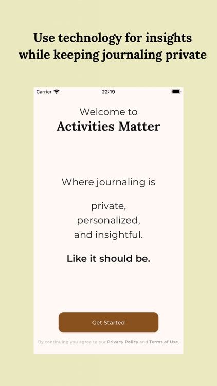 Activities Matter - Journal
