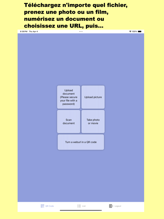 Screenshot #4 pour QRFilePro