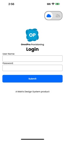 OmniPro Provisioning screenshot