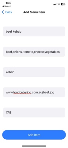 onlinefoodordering screenshot
