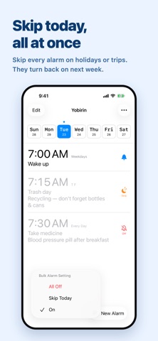 Yobirin: Weekly Alarm Clock Screenshot 4 of 10