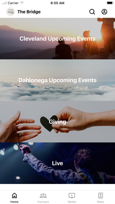 the bridge church cleveland app screenshot