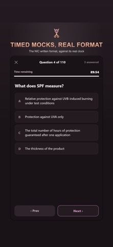 Esthetician State Board Exam iPhone screenshot