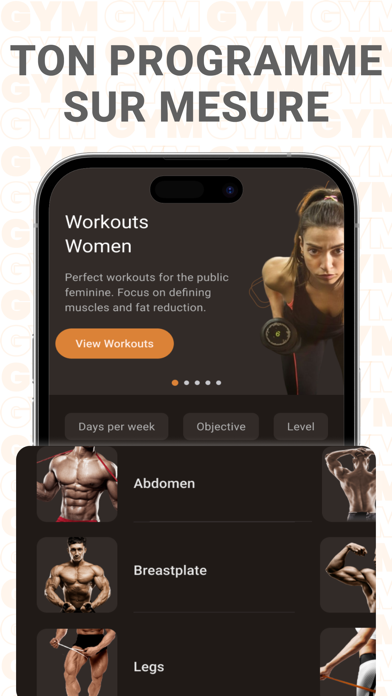 Screenshot #1 pour Gym WP - Musculation Exercices