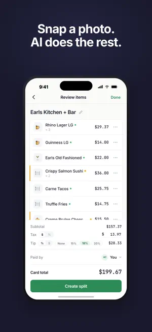 Splits: Split Bills with AI screenshot 1