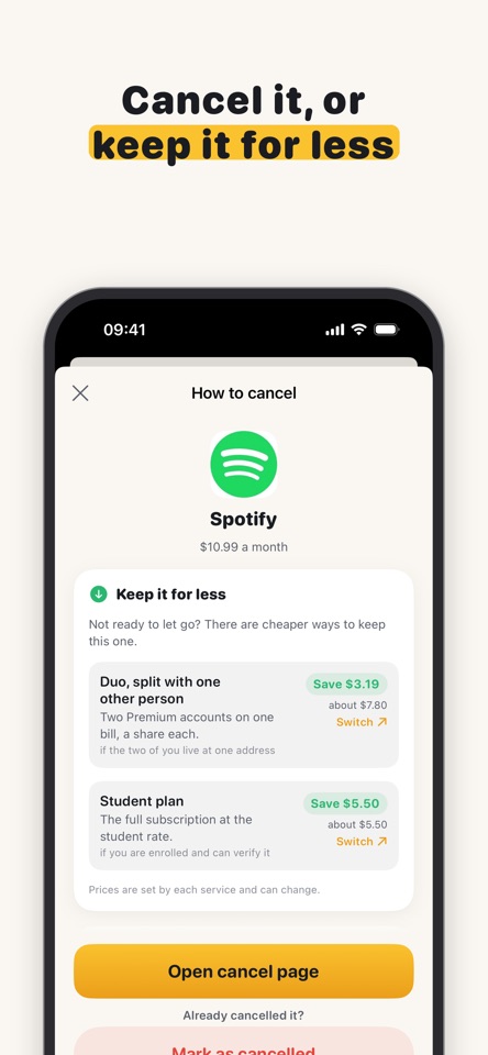 Canceled: Subscription Manager screenshot 2