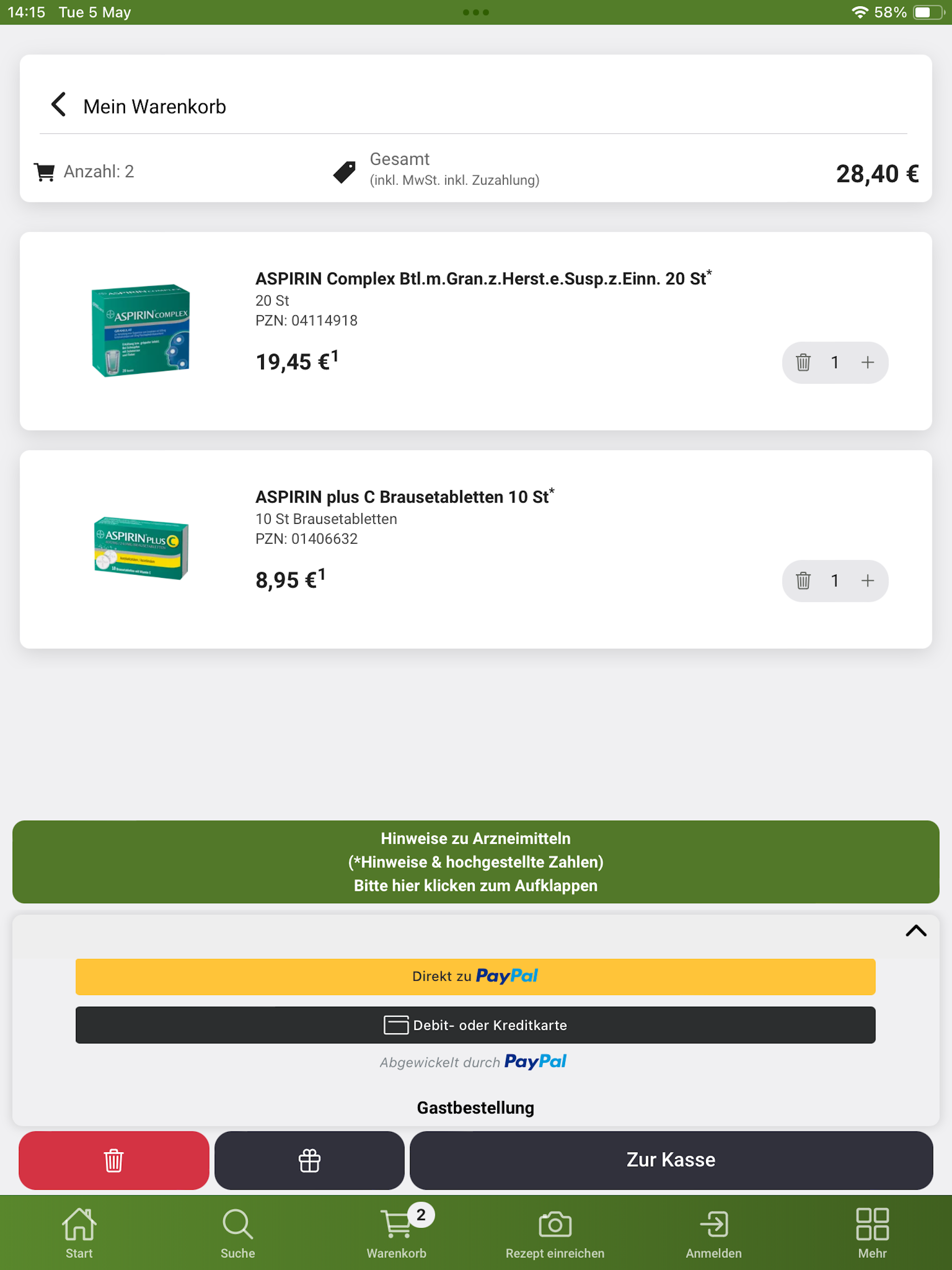 eichenapotheke.shop