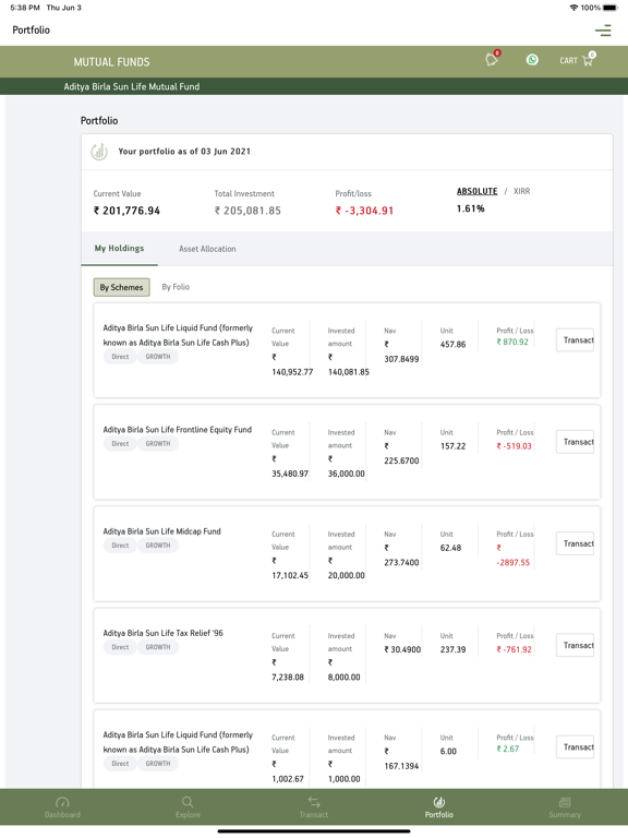 Screenshot #6 pour Investor App by ABSLMF