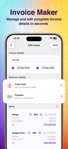 Invoice Maker & Simple Bills screenshot