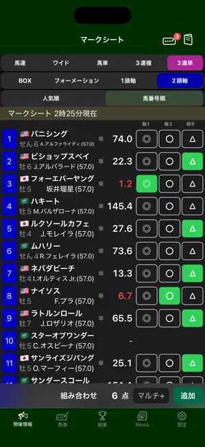 MyKeiba iPhone screenshot 6