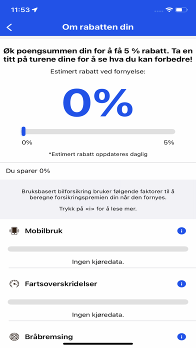 Bruksbasert Bilforsikring Screenshot