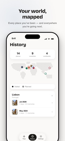Kounts - Trip: Travel Planner iPhone screenshot