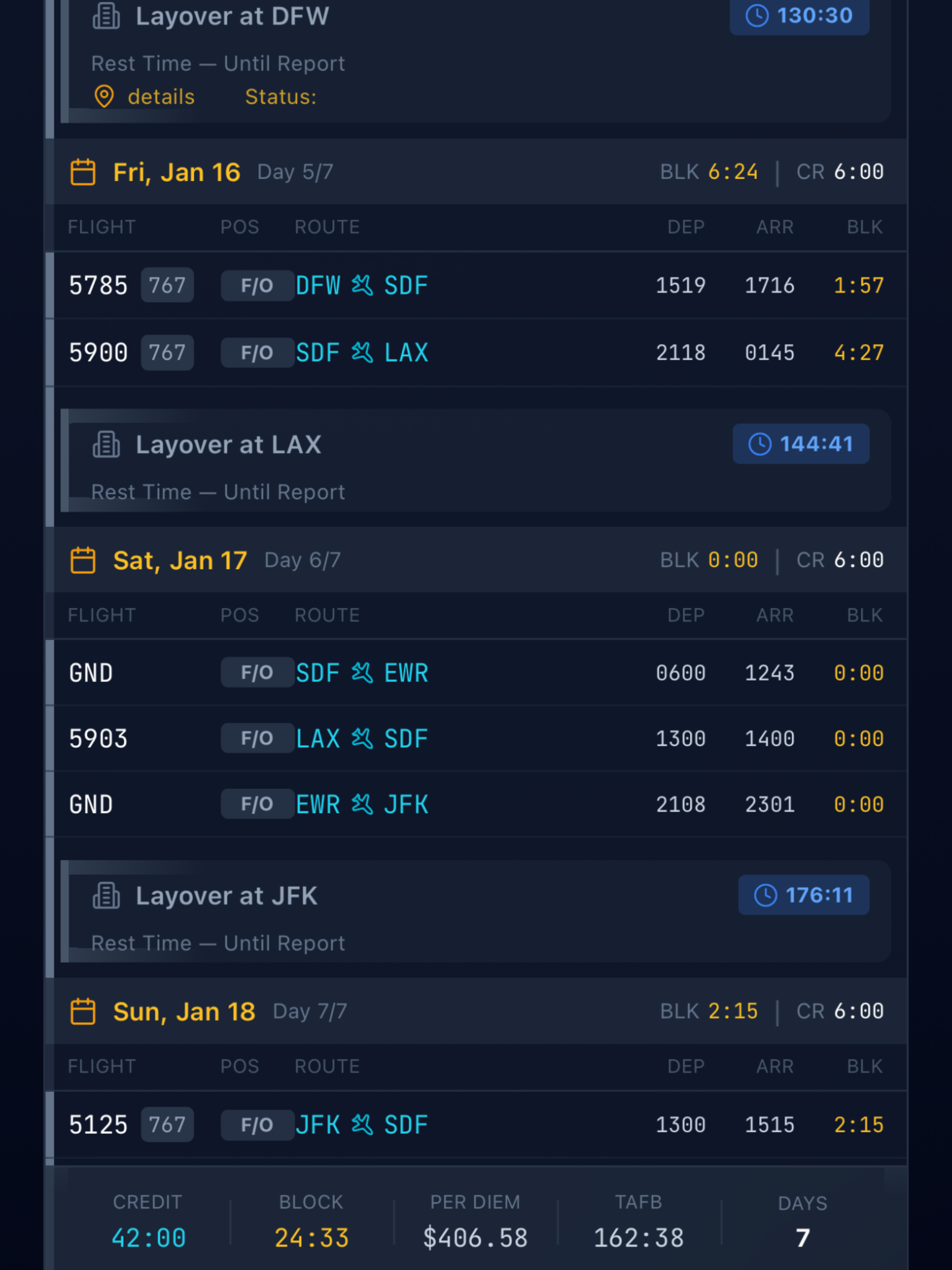 PilotPay Tracker