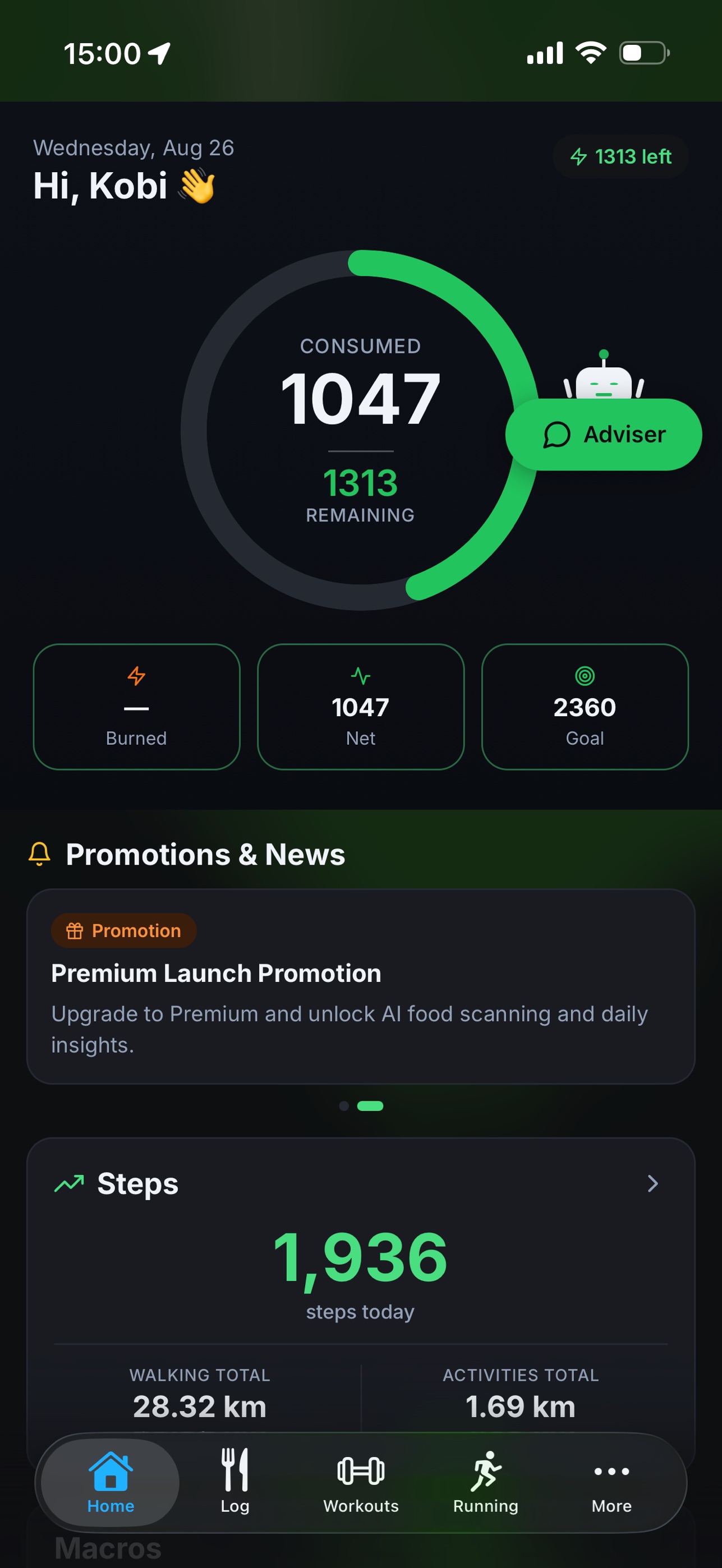 Screenshot 1 of SlimFit (0b8bff)
