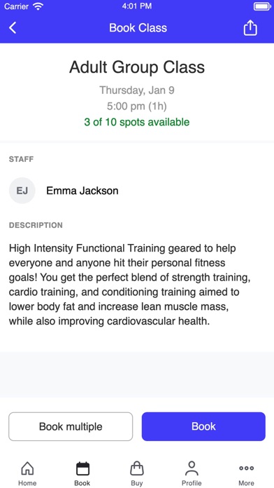 Next Level Athletics, OK iPhone screenshot 3 - Health & Fitness app