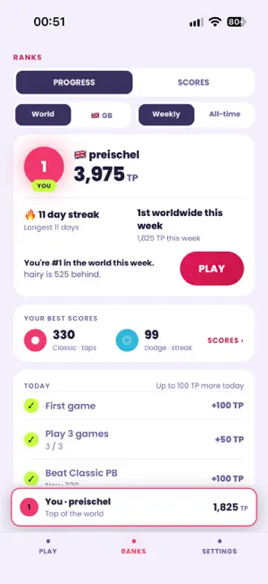 TAPP: Tap Speed & Reflex screenshot 4