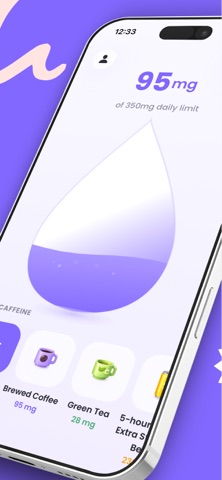 Drip - Caffeine Tracker iPhone screenshot