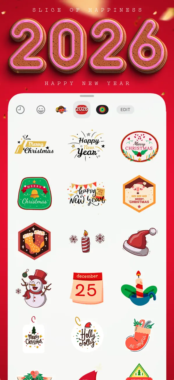 Screenshot #3 pour Animated Xmas New Year Sticker