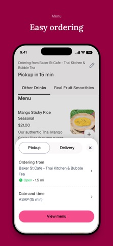 Baker St Cafe - Thai Kitchen iPhone screenshot