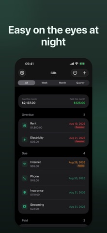 Bill Reminder: Bill Organizer Screenshot 7 of 7