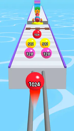 Number Ball Race & Merge 3D screenshot 1