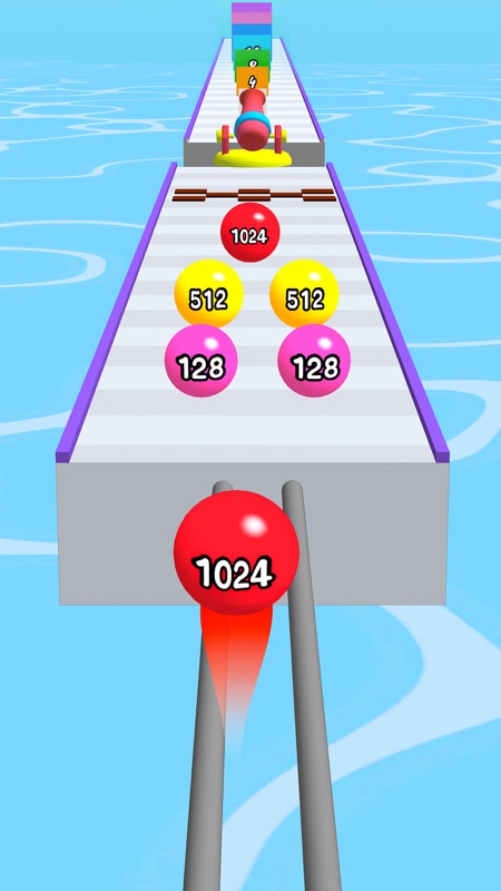 Number Ball Race & Merge 3D screenshot 1
