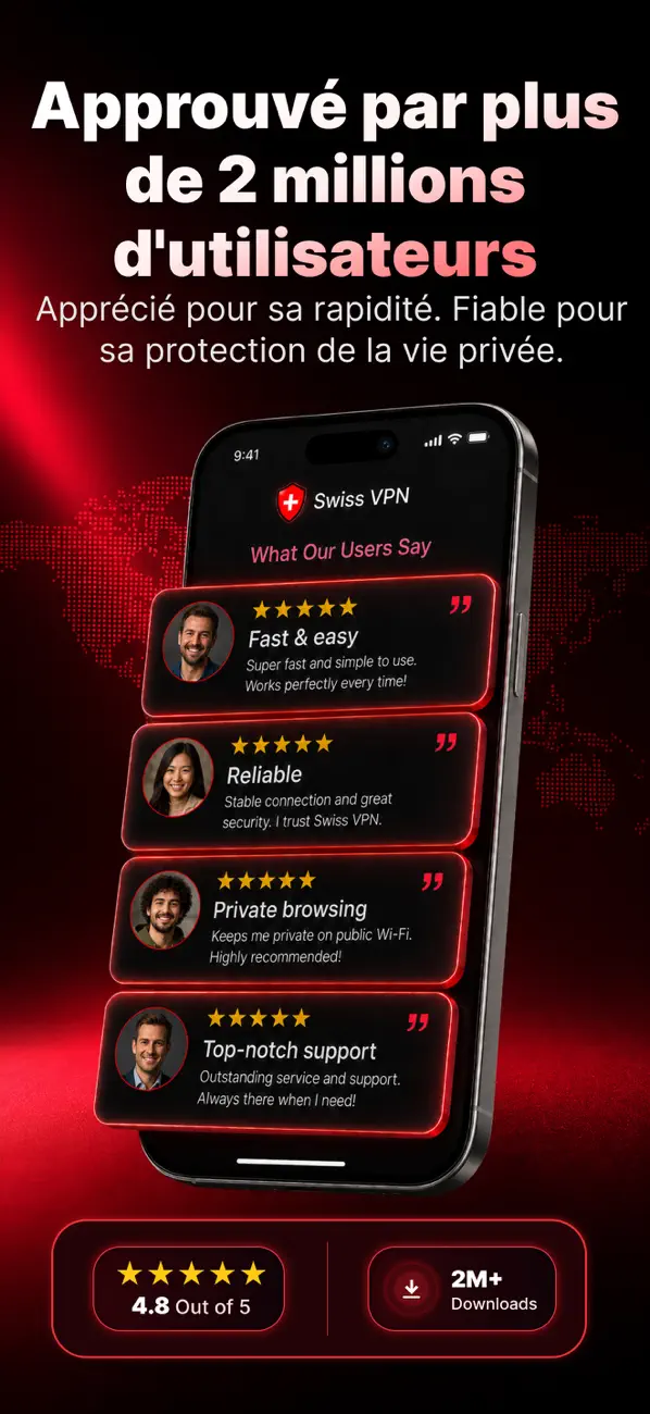 Screenshot #2 pour Swiss VPN Gratuit: Rapide