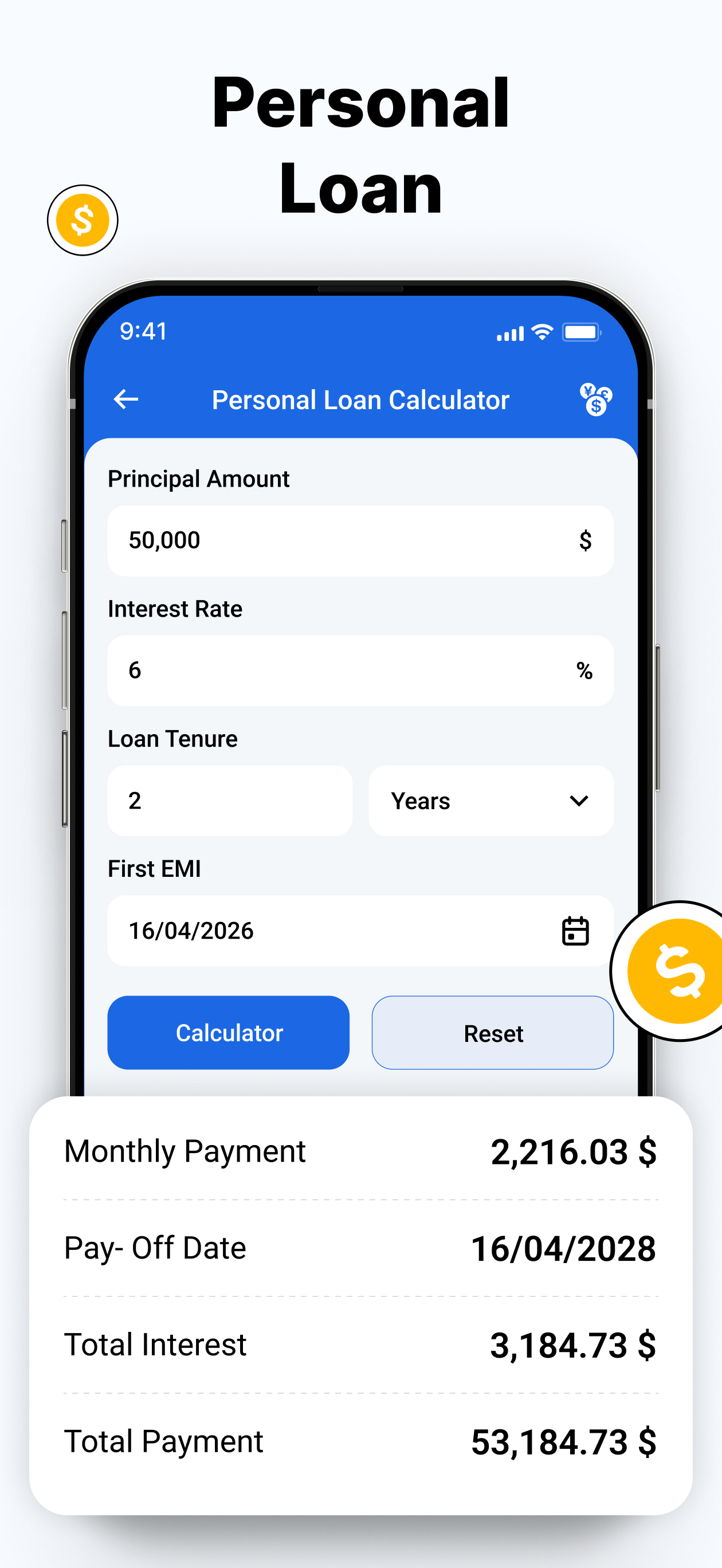 Loan Calc: Loan EMI Calculator screenshot 4