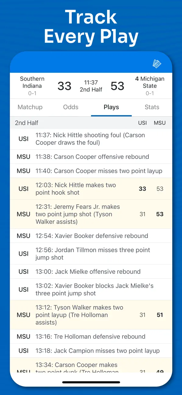 Screenshot #3 pour Superfan Sports: College Hoops