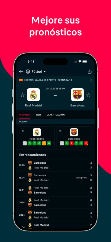 Flashscore: Resultados en vivo screenshot 9 of 10